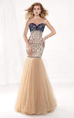 Tarik Ediz - MTE92390 Illusion Sweetheart Open Back Trumpet Gown Formal Gowns