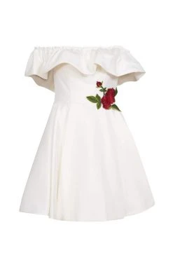 Cocktail Dresses Tarik Ediz - Off-Shoulder A-line Dress 50033