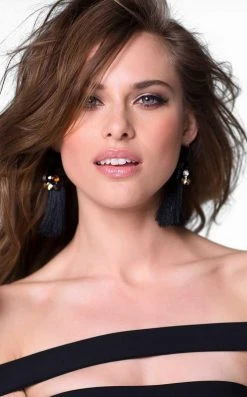 Tarik Ediz - Off The Shoulder Sheath Dress 50009