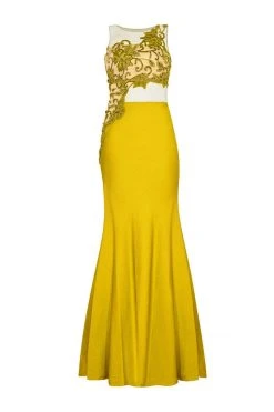 Tarik Ediz - One Shoulder Illusion Beaded Gown 92541 Formal Gowns 23 Tarik Ediz - One Shoulder Illusion Beaded Gown 92541 Formal Gowns