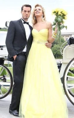 Tarik Ediz - Ornate Ruched Gown 92336 Formal Gowns