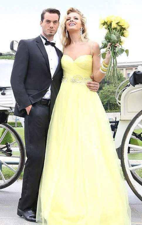 Tarik Ediz - Ornate Ruched Gown 92336 Formal Gowns 4 Tarik Ediz - Ornate Ruched Gown 92336 Formal Gowns