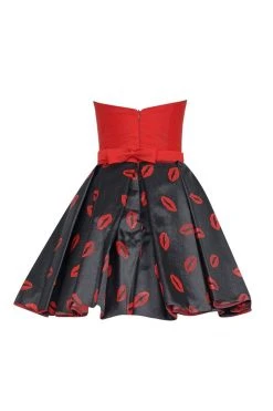 Tarik Ediz - Print Straight Across Neck Dress 50110