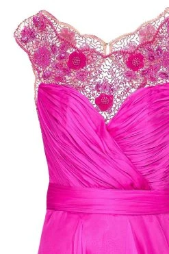 Cocktail Dresses Tarik Ediz - Scoop Neck A-Line Cocktail Dress 90369