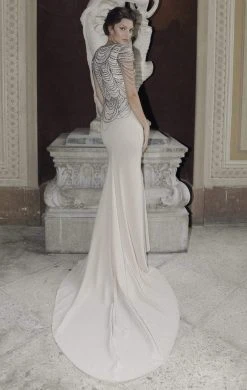 Tarik Ediz - Scoop Neck Sheath Gown 92760 Formal Gowns 9 Tarik Ediz - Scoop Neck Sheath Gown 92760 Formal Gowns