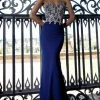 Tarik Ediz - Shimmering Lace Strapless Sweetheart Gown 92595 Formal Gowns