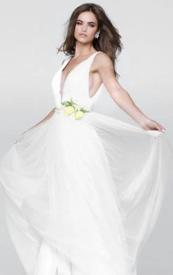 Tarik Ediz - Sleeveless Long Dress 50080 8 Tarik Ediz - Sleeveless Long Dress 50080