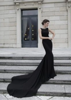 Tarik Ediz - Sleeveless Long Gown 92805 Formal Gowns