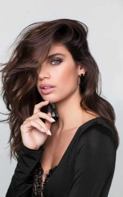 Formal Gowns Tarik Ediz - Slim Long Sleeve V Neck Twist Gown 50017