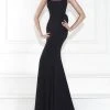 Formal Gowns Tarik Ediz - Square Neck Evening Gown 92581