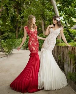 Formal Gowns Tarik Ediz - Taffeta Trumpet Gown 92680 11 Formal Gowns Tarik Ediz - Taffeta Trumpet Gown 92680