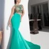 Tarik Ediz - Two-Piece Bateau Neck Gown 92643 Formal Gowns