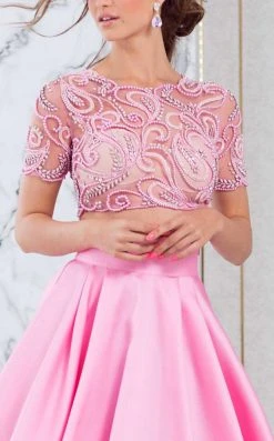 Tarik Ediz - Two Piece Jewel Neck Ballgown 50010 Formal Gowns