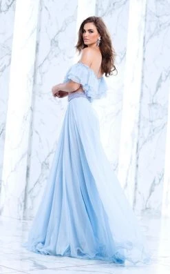 Tarik Ediz - Two Piece Off The Shoulder A-line Dress 50101