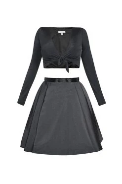 Cocktail Dresses Tarik Ediz - Two-Piece V-Neck A-line Dress 50005 16 Cocktail Dresses Tarik Ediz - Two-Piece V-Neck A-line Dress 50005