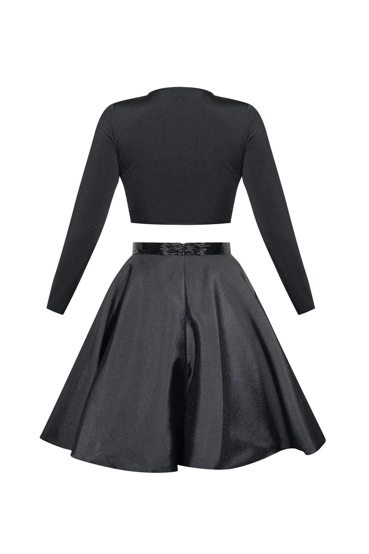 Cocktail Dresses Tarik Ediz - Two-Piece V-Neck A-line Dress 50005 9 Cocktail Dresses Tarik Ediz - Two-Piece V-Neck A-line Dress 50005