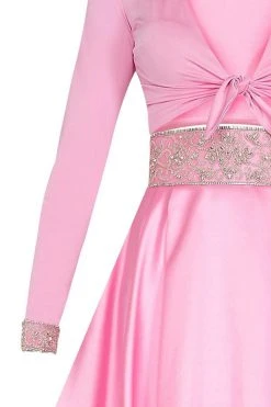 Tarik Ediz - V-Neck A-Line Gown 50018 Formal Gowns