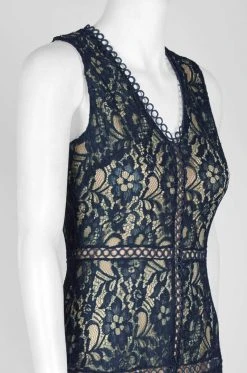 Cocktail Dresses Taylor - 1219M Sleeveless Floral Lace Handkerchief Hem Dress 11 Cocktail Dresses Taylor - 1219M Sleeveless Floral Lace Handkerchief Hem Dress