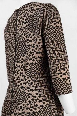 Taylor - 5641M Geometric Print Jacquard Dress Cocktail Dresses 7 Taylor - 5641M Geometric Print Jacquard Dress Cocktail Dresses