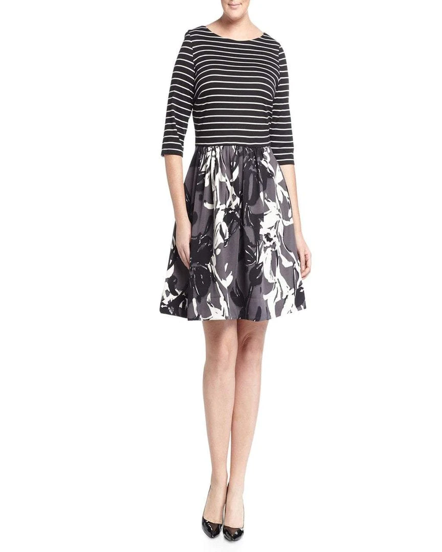 Taylor - 5730P Floral Scuba A-Line Dress Cocktail Dresses 3 Taylor - 5730P Floral Scuba A-Line Dress Cocktail Dresses