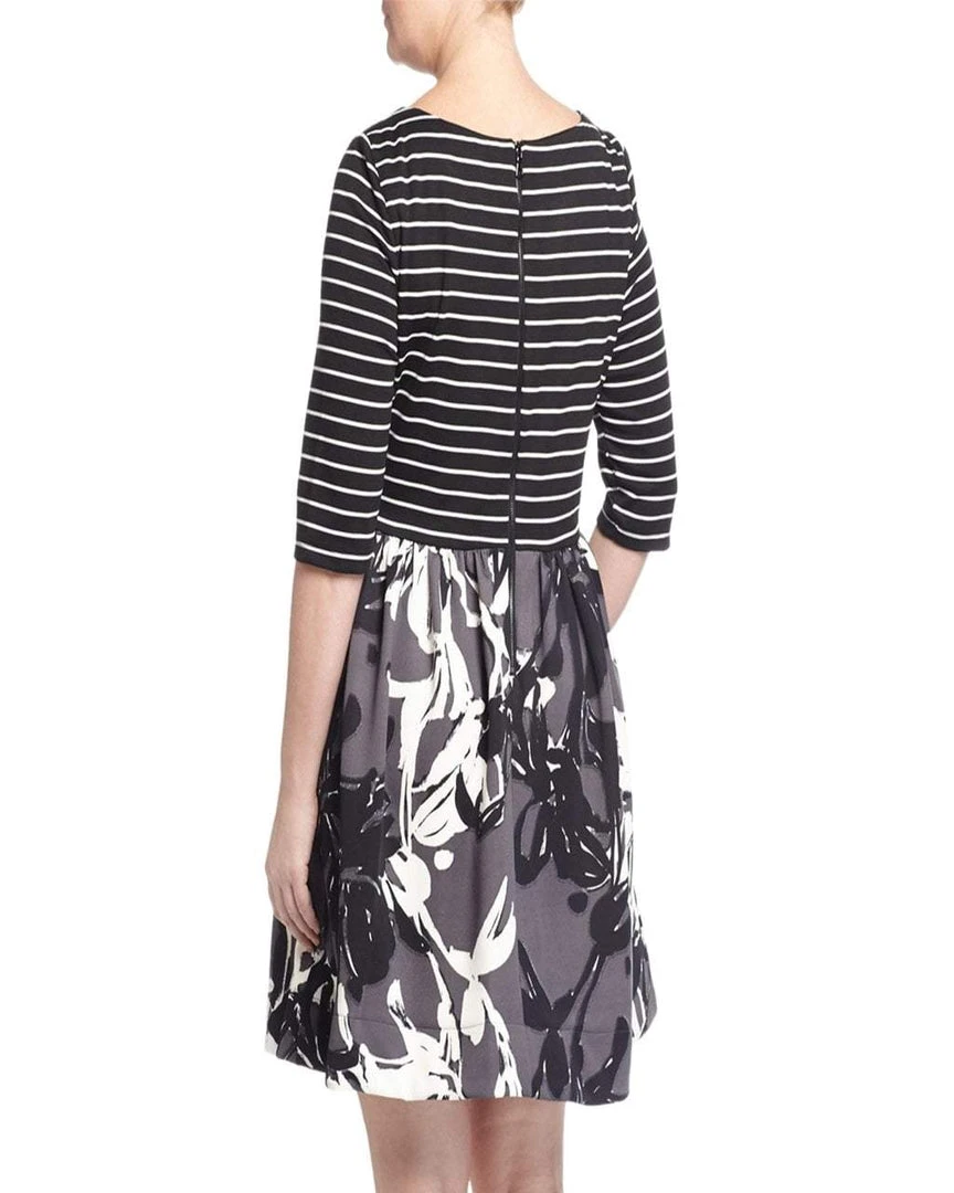 Taylor - 5730P Floral Scuba A-Line Dress Cocktail Dresses 4 Taylor - 5730P Floral Scuba A-Line Dress Cocktail Dresses