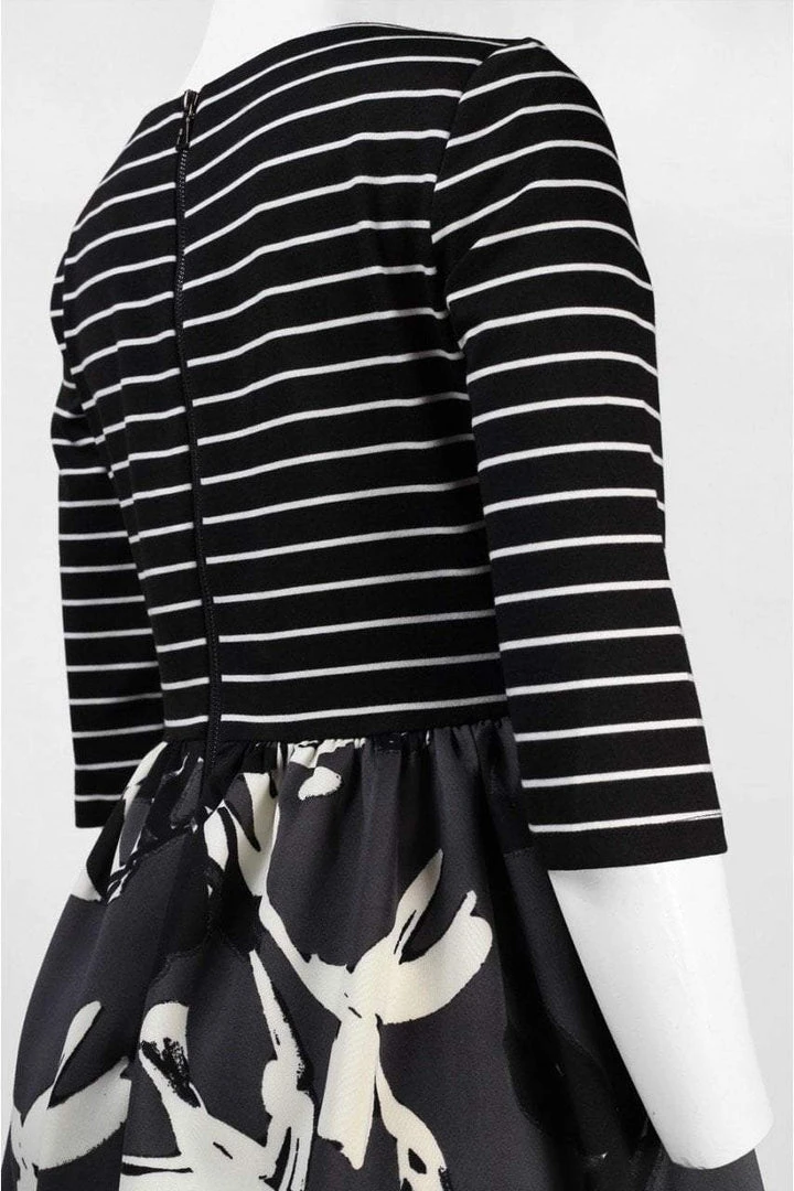 Taylor - 5730P Floral Scuba A-Line Dress Cocktail Dresses 5 Taylor - 5730P Floral Scuba A-Line Dress Cocktail Dresses