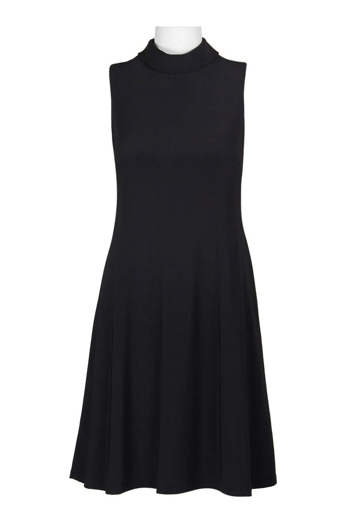 Taylor - 9256M Turtle Neck Cutout Back A-Line Dress Cocktail Dresses 5 Taylor - 9256M Turtle Neck Cutout Back A-Line Dress Cocktail Dresses
