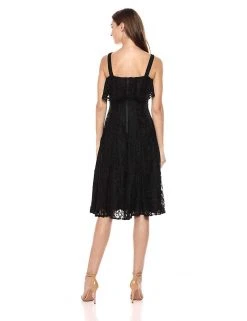 Taylor - 9737M Ruffled Panel Lace A-Line Dress Cocktail Dresses