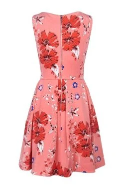 Taylor - 9757MJ Floral Print Short A-Line Dress Cocktail Dresses 14 Taylor - 9757MJ Floral Print Short A-Line Dress Cocktail Dresses