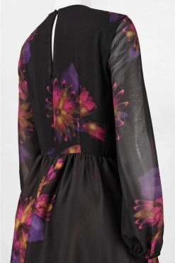 Taylor - Floral Jewel Neck Dress 5910M