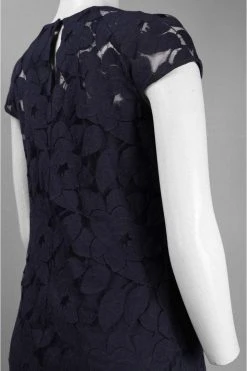 Cocktail Dresses Taylor Floral Lace Cutout Dress 5448M -1 Pc Navy In Size 6 Available