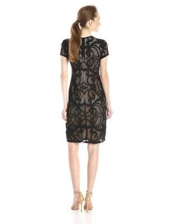 Taylor - Lace Jewel Neck Pencil Cut Dress 5677M