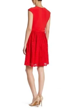 Cocktail Dresses Taylor - Surplice Faux Wrap Dress 8700M