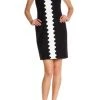Taylor - Two Tone Jewel Neck Sheath Dress 8682M Cocktail Dresses 2 Taylor - Two Tone Jewel Neck Sheath Dress 8682M Cocktail Dresses