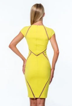 Terani Couture - 151C0202A Jewel Neck Cutout Sheath Dress Cocktail Dresses