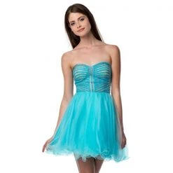 Cocktail Dresses Terani Couture - 151P0018B Beaded Strapless Sweetheart Cocktail Dress
