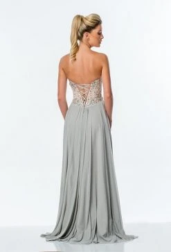 Terani Couture - 151P0036A Sequin Embellished Sweetheart Gown Formal Gowns