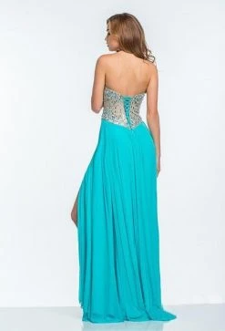 Terani Couture - 151P0036A Sequin Embellished Sweetheart Gown Formal Gowns