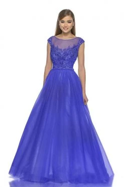 Formal Gowns Terani Couture - 151P0100A Illusion Embellished Ball Gown