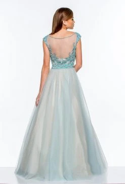Formal Gowns Terani Couture - 151P0100A Illusion Embellished Ball Gown