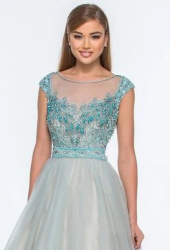 Formal Gowns Terani Couture - 151P0100A Illusion Embellished Ball Gown