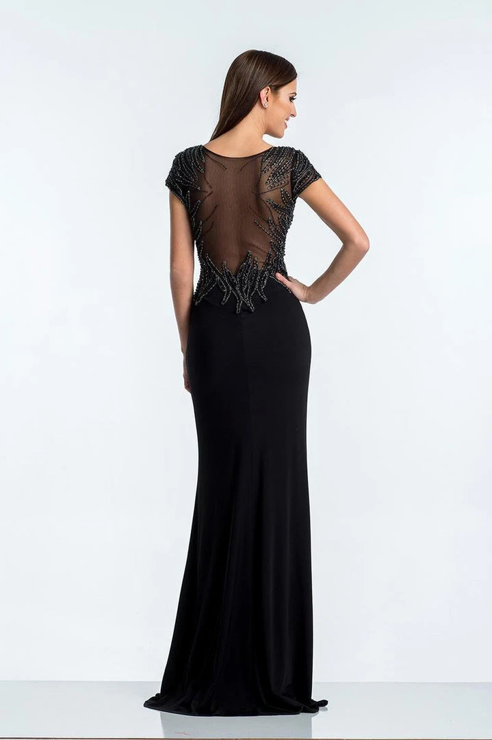 Terani Couture - 1521E0374A Embellished Scoop Neck Sheath Dress 4 Terani Couture - 1521E0374A Embellished Scoop Neck Sheath Dress