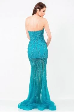 Terani Couture - 1522E0463A Strapless Sweetheart Sheath Dress Formal Gowns