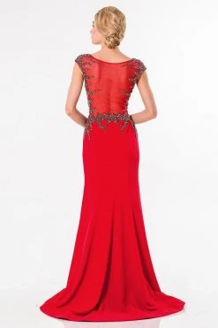 Formal Gowns Terani Couture - 1522E0466A Shimmering Stone Embellished Trumpet Gown