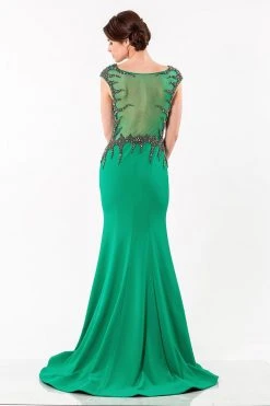 Formal Gowns Terani Couture - 1522E0466A Shimmering Stone Embellished Trumpet Gown