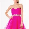Terani Couture - 1522H0133A Charming Strapless A Line Cocktail Dress