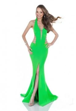 Terani Couture - 1611P0214A Cutout Detailed Mermaid Gown