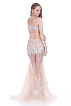 Formal Gowns Terani Couture - 1611P1009A Illusion Bateau Mermaid Dress