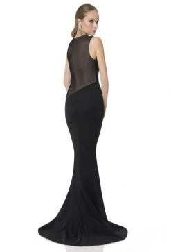 Formal Gowns Terani Couture - 1613E0394A Sleeveless Jewel Trumpet Gown With Slit