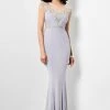 Terani Couture 1711M3381 Cap Sleeve Illusion Sweetheart Gown